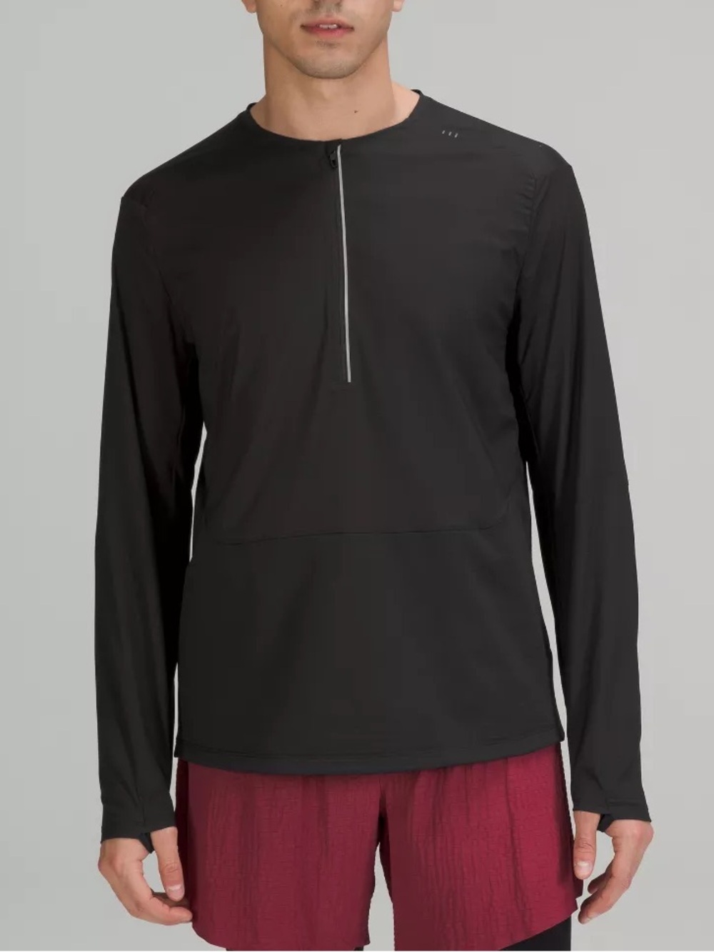 Lululemon Men’s Collarless Running Half Zip Pullover Jacket